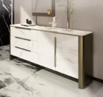 طاولة بوفيه رخام بتصميم فاخر