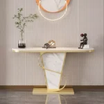 طاولة كونسول رخام بتصميم أنيق