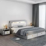 طقم غرفة نوم كاملة بتصميم بسيط