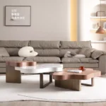 طقم طاولات قهوة بتصميم متداخل